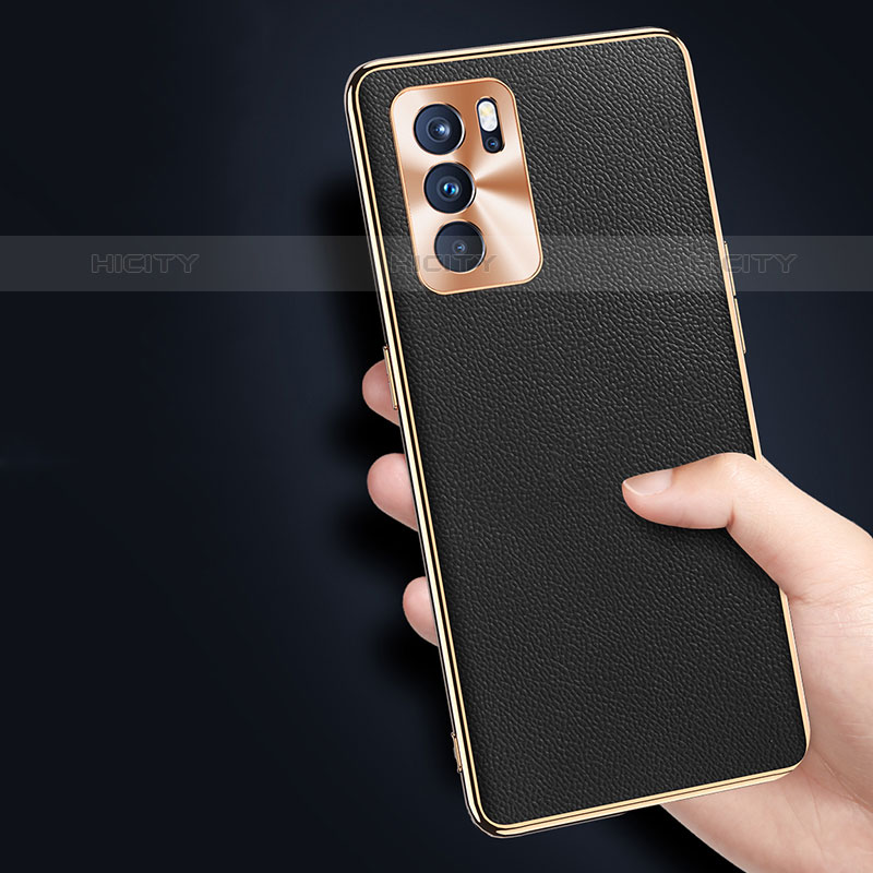 Funda Lujo Cuero Carcasa GS1 para Oppo Reno6 5G