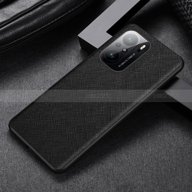 Funda Lujo Cuero Carcasa GS1 para Xiaomi Mi 11i 5G Negro