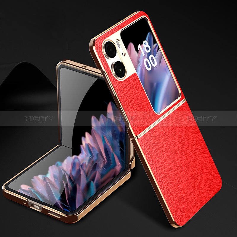 Funda Lujo Cuero Carcasa GS2 para Oppo Find N2 Flip 5G