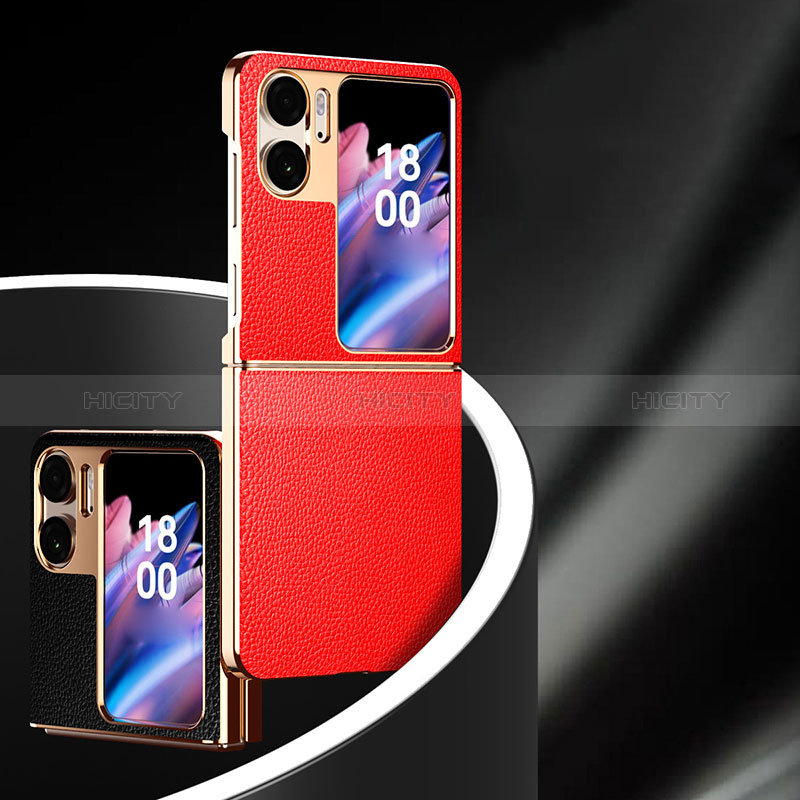 Funda Lujo Cuero Carcasa GS2 para Oppo Find N2 Flip 5G