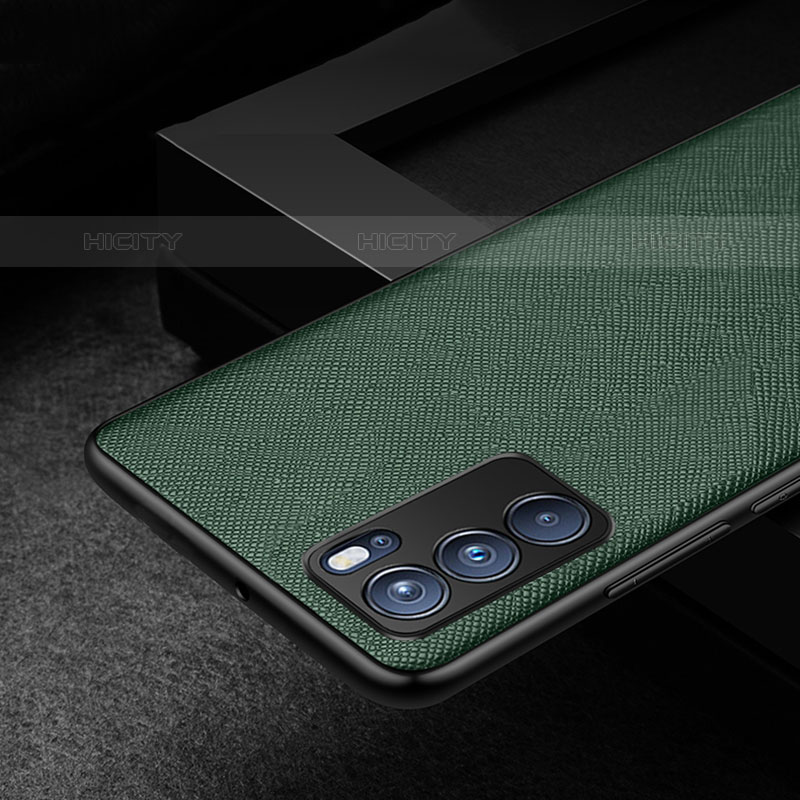 Funda Lujo Cuero Carcasa GS2 para Oppo Reno6 5G