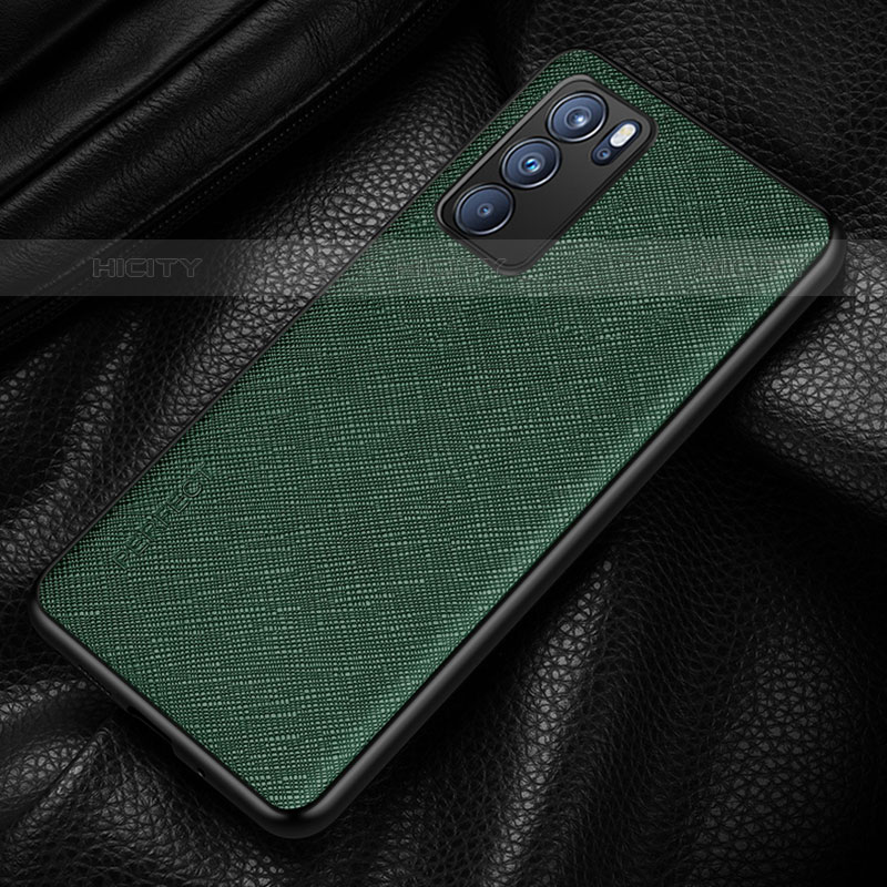 Funda Lujo Cuero Carcasa GS2 para Oppo Reno6 Pro 5G India