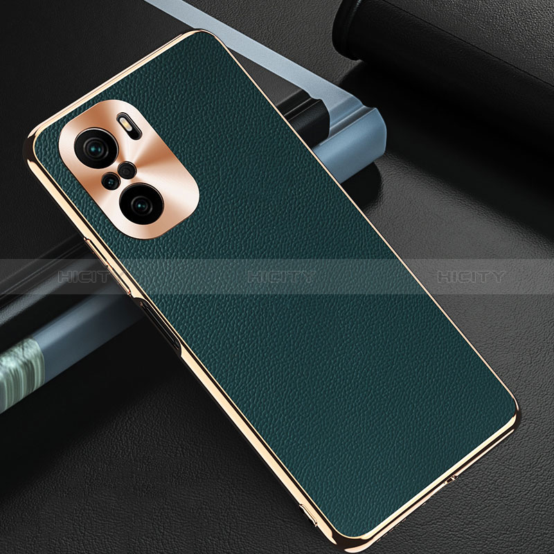 Funda Lujo Cuero Carcasa GS2 para Xiaomi Redmi K40 5G Verde