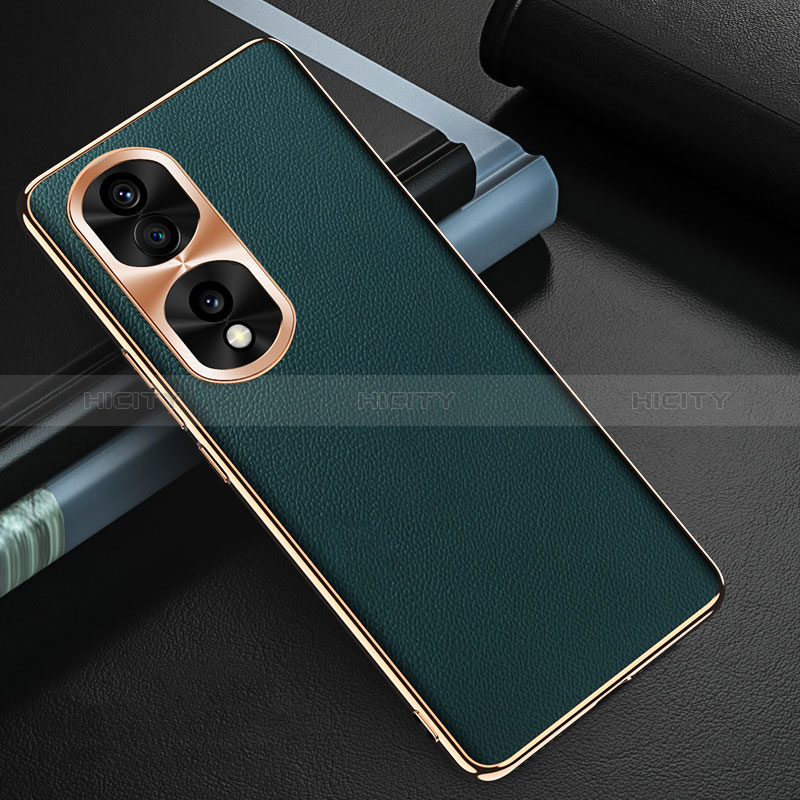 Funda Lujo Cuero Carcasa GS3 para Huawei Honor 70 Pro 5G Verde