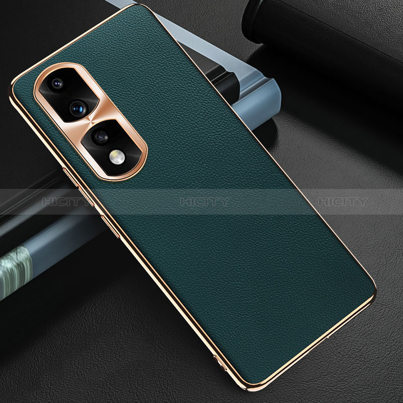 Funda Lujo Cuero Carcasa GS3 para Huawei Honor 90 Pro 5G Verde