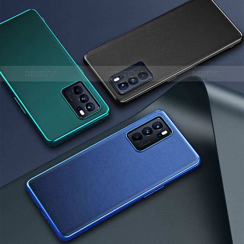 Funda Lujo Cuero Carcasa GS3 para Oppo Reno6 5G