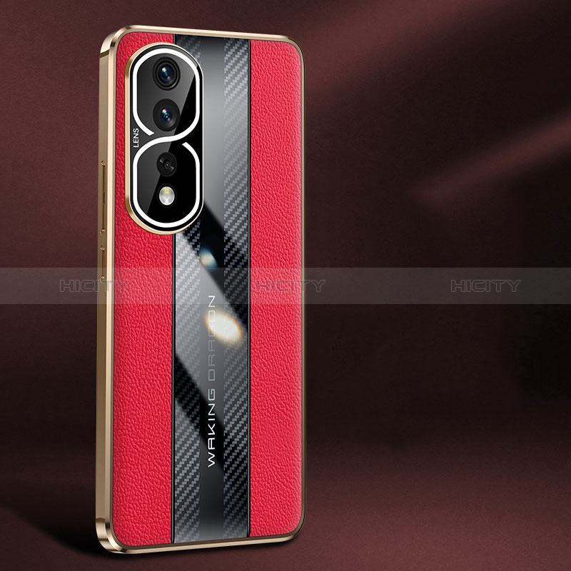 Funda Lujo Cuero Carcasa JB1 para Huawei Honor 80 Pro 5G Rojo