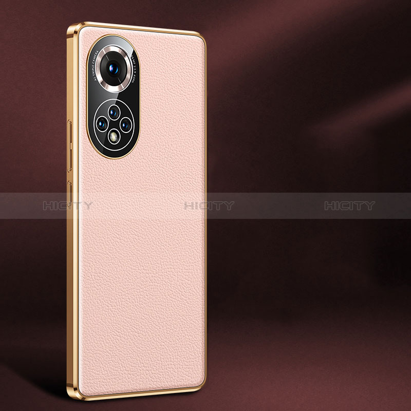 Funda Lujo Cuero Carcasa JB2 para Huawei Honor 50 Pro 5G Rosa