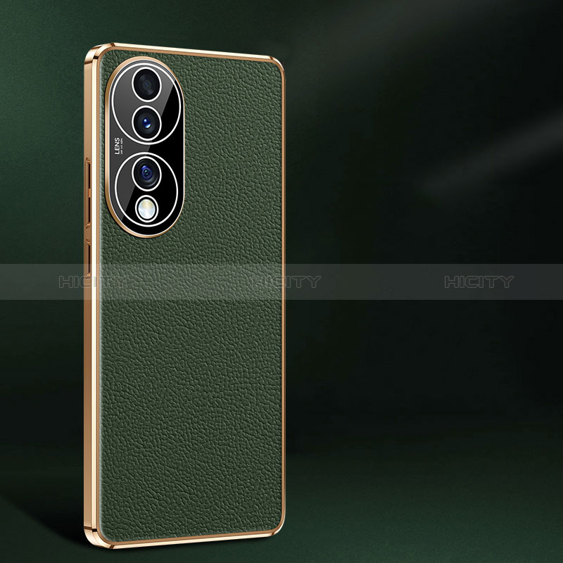 Funda Lujo Cuero Carcasa JB2 para Huawei Honor 70 5G Verde