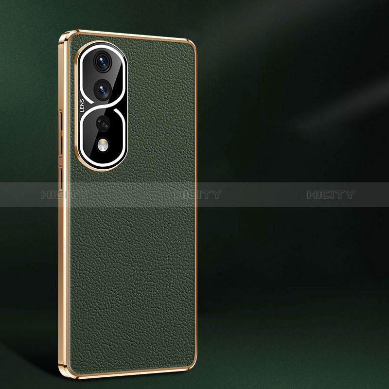 Funda Lujo Cuero Carcasa JB2 para Huawei Honor 80 Pro 5G Verde