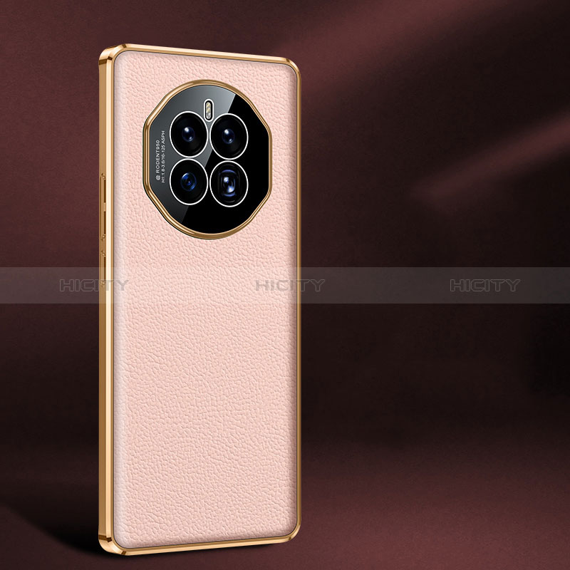 Funda Lujo Cuero Carcasa JB2 para Huawei Mate 50 Rosa