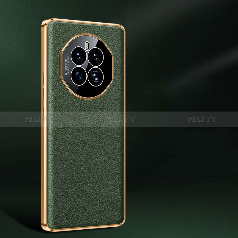 Funda Lujo Cuero Carcasa JB2 para Huawei Mate 50 Verde