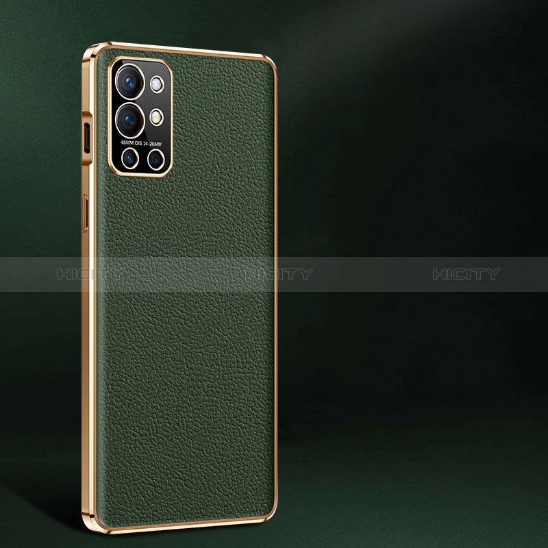 Funda Lujo Cuero Carcasa JB2 para OnePlus 9R 5G Verde