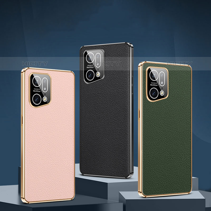 Funda Lujo Cuero Carcasa JB2 para Oppo Find X5 Pro 5G