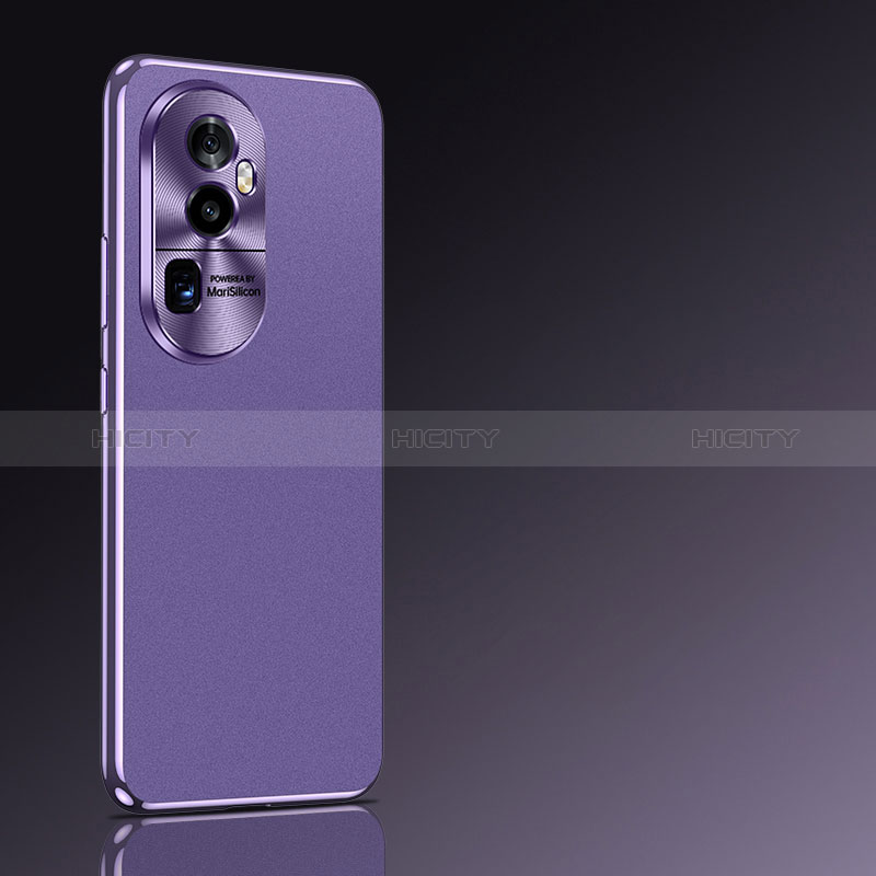 Funda Lujo Cuero Carcasa JB2 para Oppo Reno10 Pro+ Plus 5G Morado