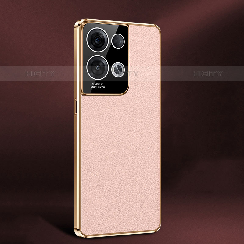 Funda Lujo Cuero Carcasa JB2 para Oppo Reno8 Pro 5G Rosa