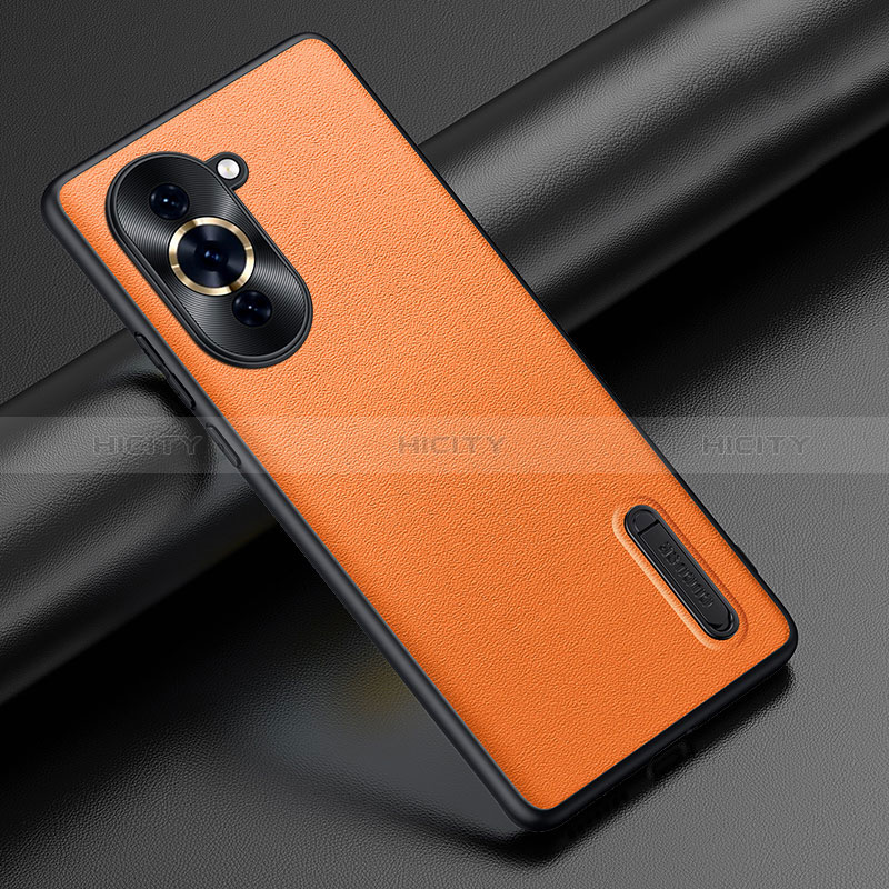 Funda Lujo Cuero Carcasa JB3 para Huawei Nova 10 Naranja