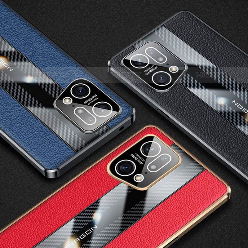 Funda Lujo Cuero Carcasa JB3 para Oppo Find X5 Pro 5G