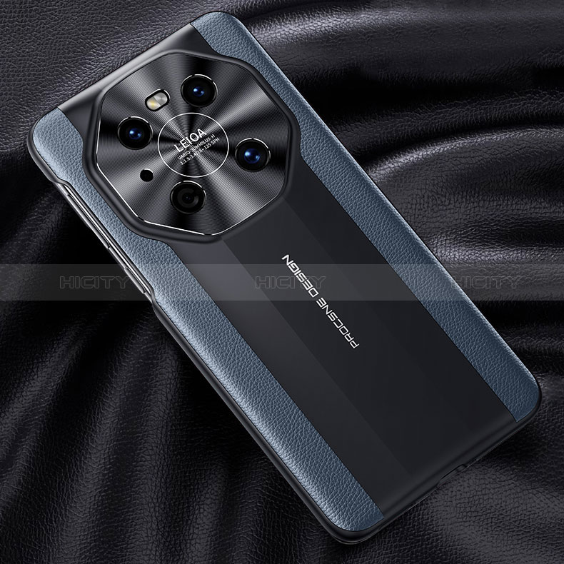 Funda Lujo Cuero Carcasa JB5 para Huawei Mate 40 Pro Azul