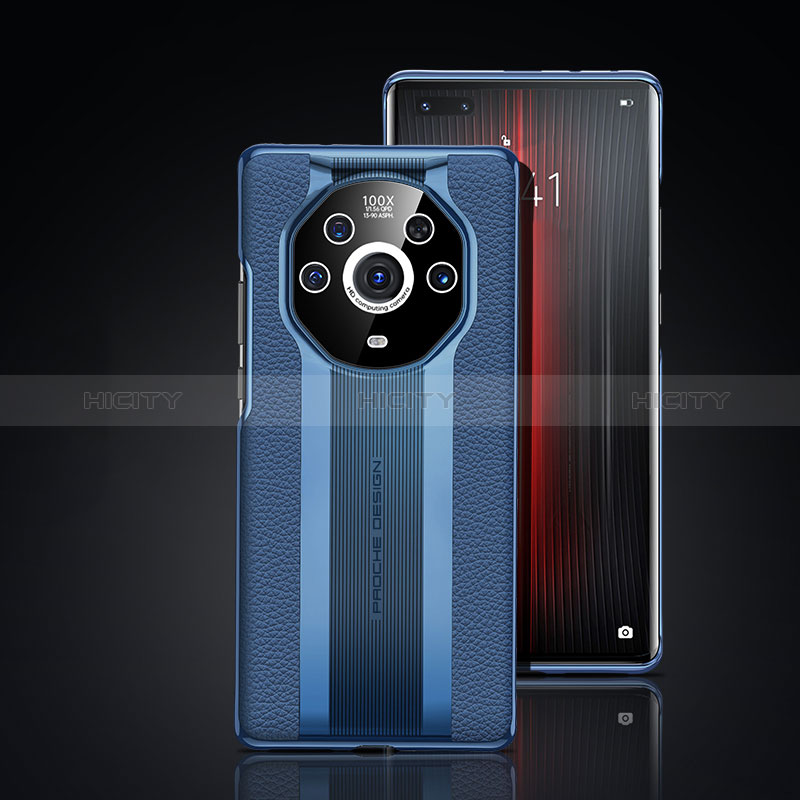 Funda Lujo Cuero Carcasa JB6 para Huawei Honor Magic3 Pro+ Plus 5G Azul