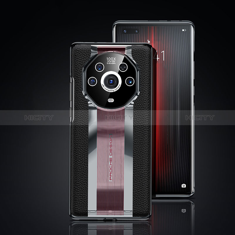 Funda Lujo Cuero Carcasa JB6 para Huawei Honor Magic3 Pro+ Plus 5G Negro