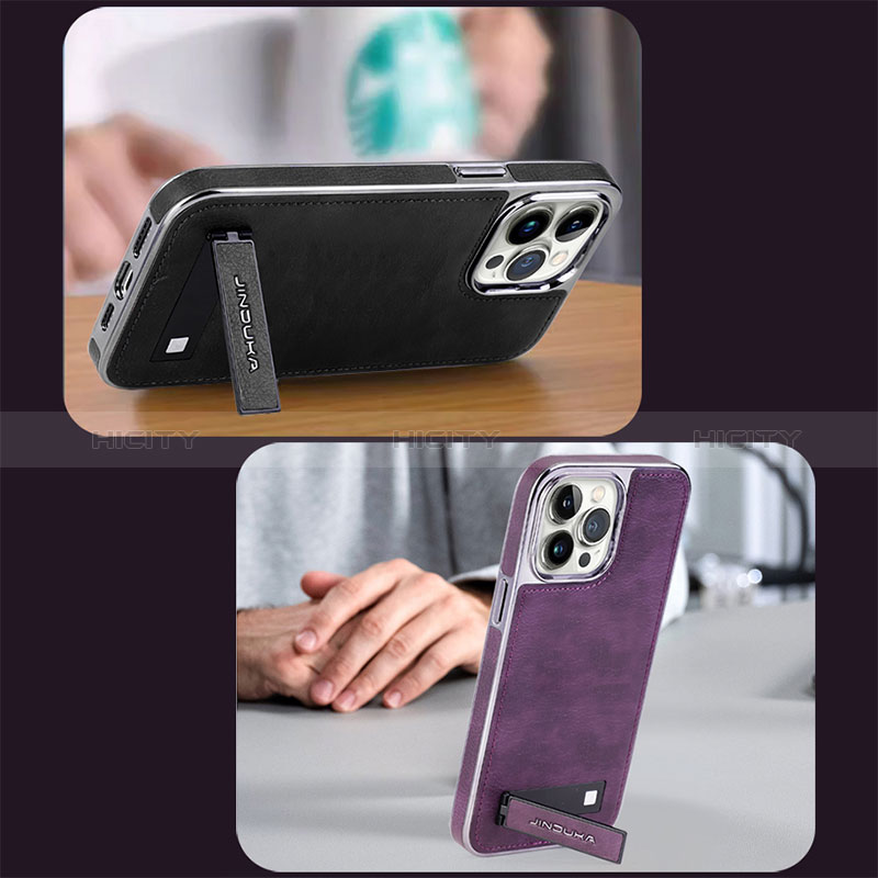 Funda Lujo Cuero Carcasa JD2 para Apple iPhone 14 Pro