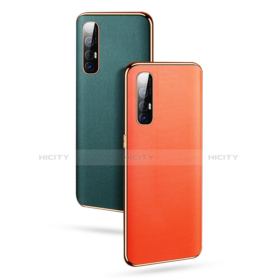 Funda Lujo Cuero Carcasa L01 para Oppo Reno3 Pro