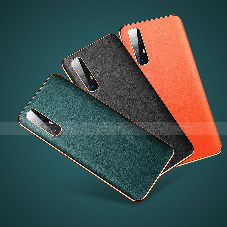 Funda Lujo Cuero Carcasa L01 para Oppo Reno3 Pro