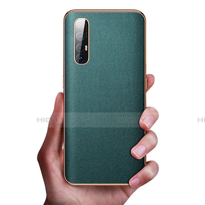 Funda Lujo Cuero Carcasa L01 para Oppo Reno3 Pro