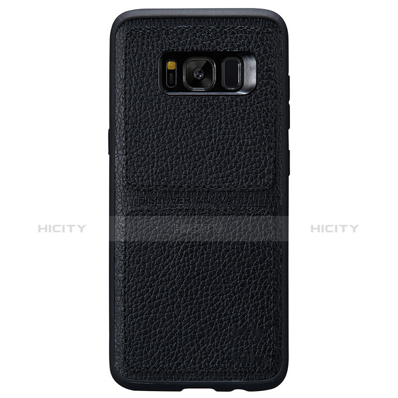 Funda Lujo Cuero Carcasa L01 para Samsung Galaxy S8 Negro