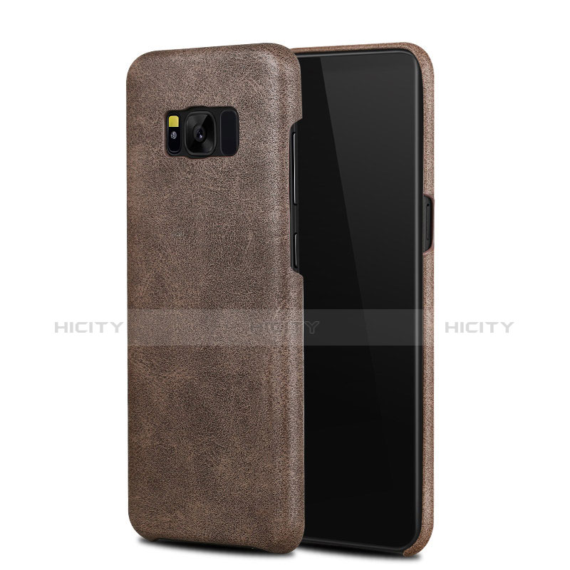 Funda Lujo Cuero Carcasa L02 para Samsung Galaxy S8 Marron