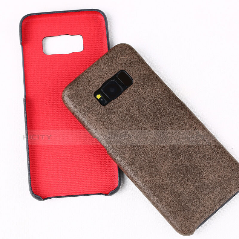 Funda Lujo Cuero Carcasa L02 para Samsung Galaxy S8 Plus Marron