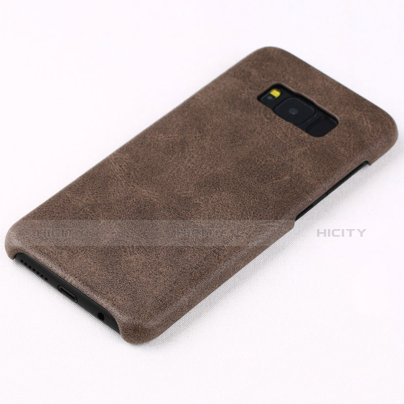 Funda Lujo Cuero Carcasa L02 para Samsung Galaxy S8 Plus Marron