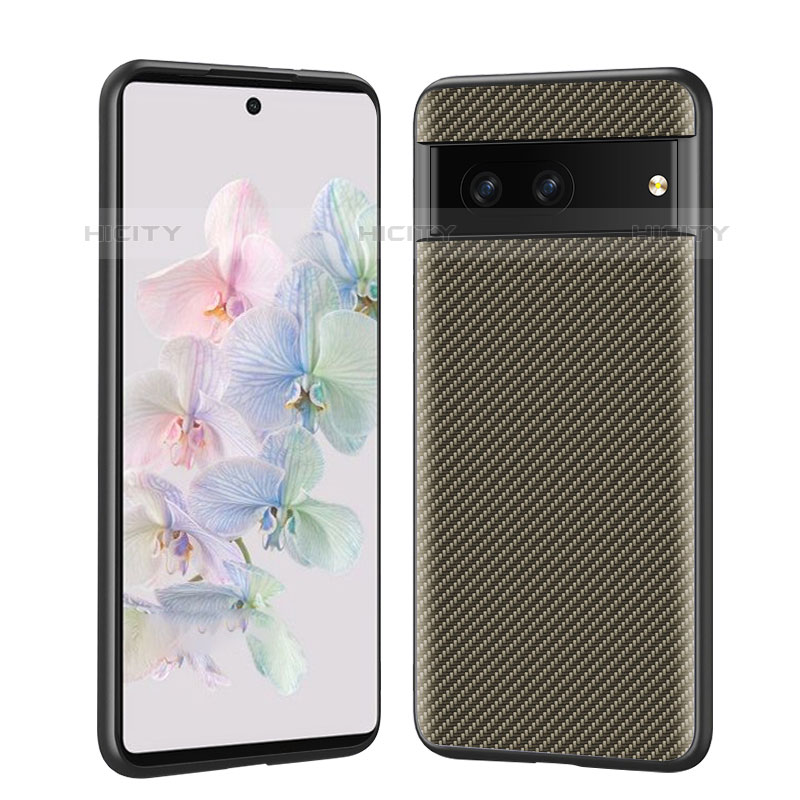 Funda Lujo Cuero Carcasa LC2 para Google Pixel 7 5G Oro