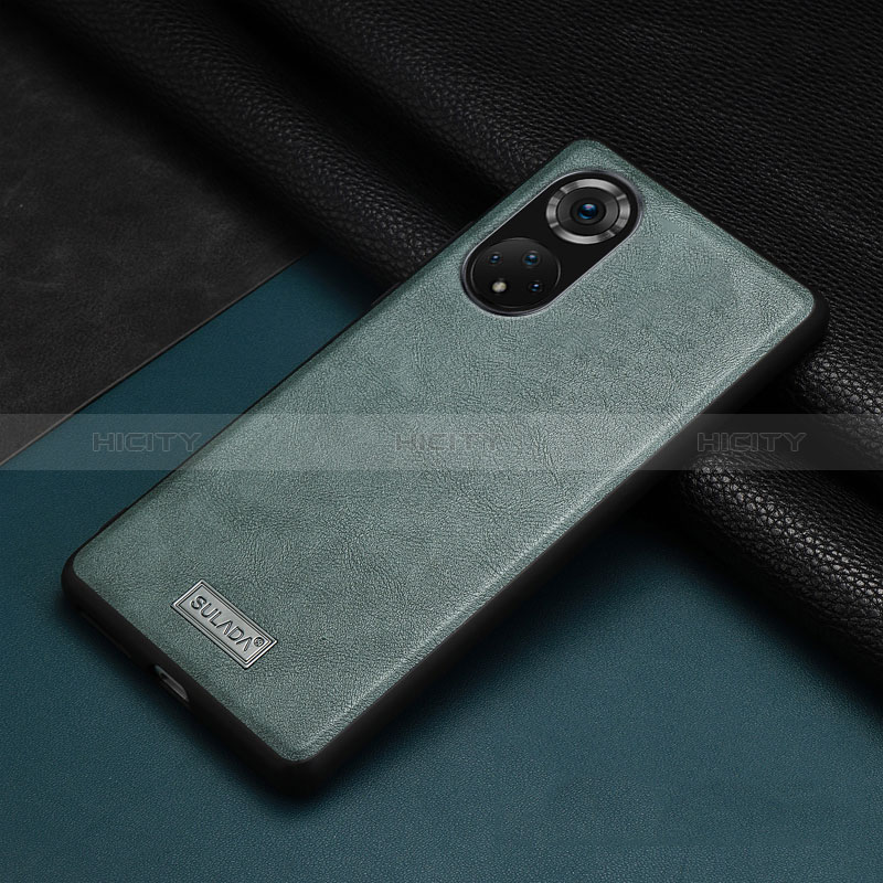 Funda Lujo Cuero Carcasa LD1 para Huawei Honor 50 5G Verde