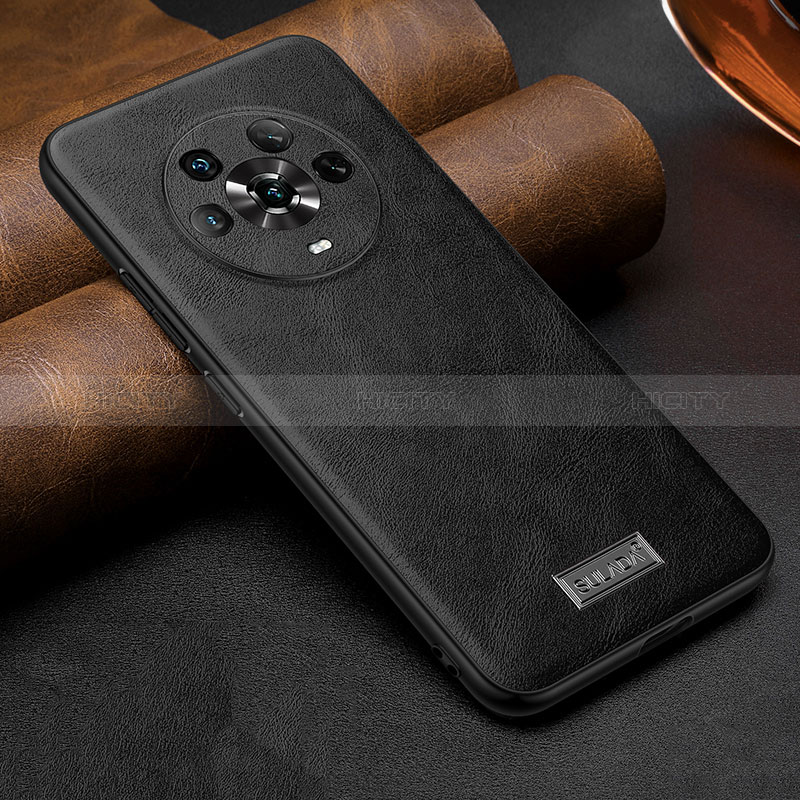 Funda Lujo Cuero Carcasa LD1 para Huawei Honor Magic4 5G Negro