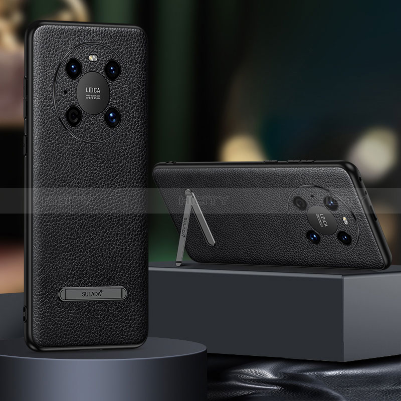 Funda Lujo Cuero Carcasa LD1 para Huawei Mate 40 Pro Negro