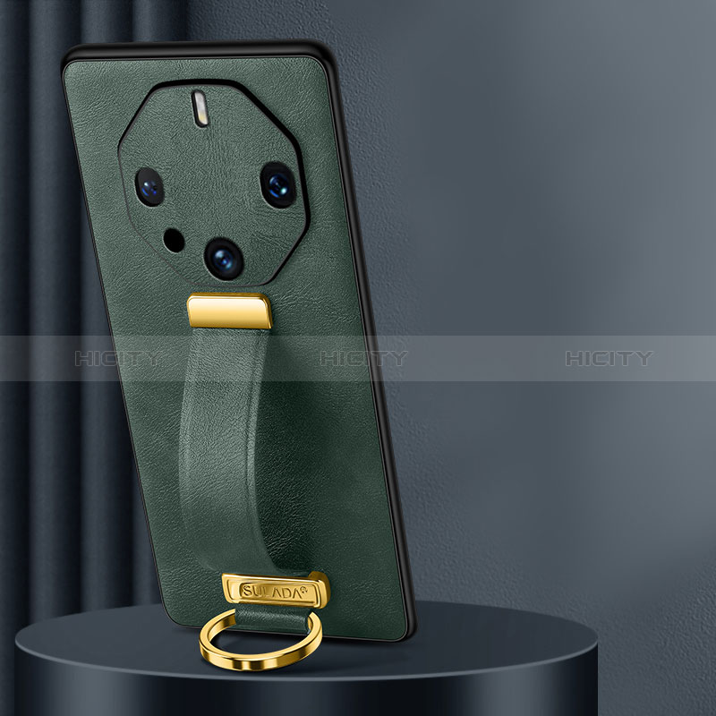 Funda Lujo Cuero Carcasa LD1 para Huawei Mate 60 RS Ultimate Verde