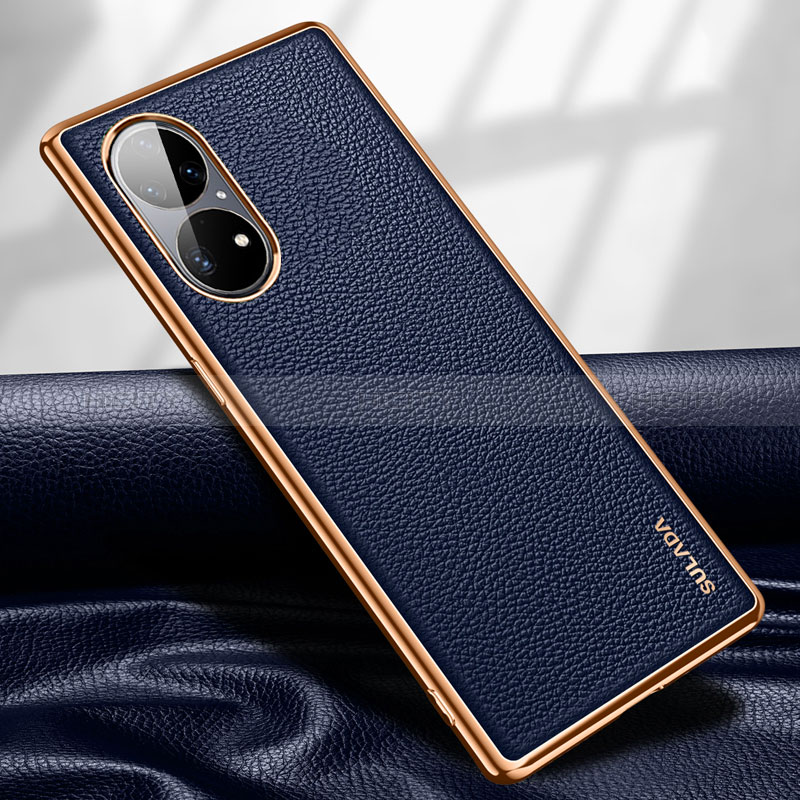 Funda Lujo Cuero Carcasa LD1 para Huawei P50e