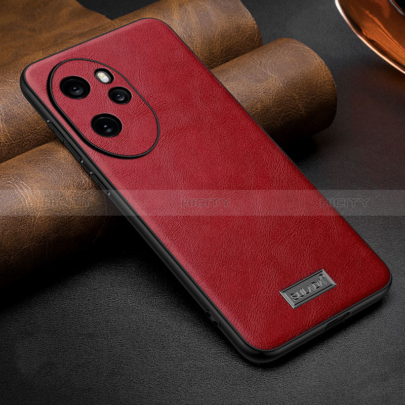 Funda Lujo Cuero Carcasa LD2 para Huawei Honor 100 Pro 5G Rojo