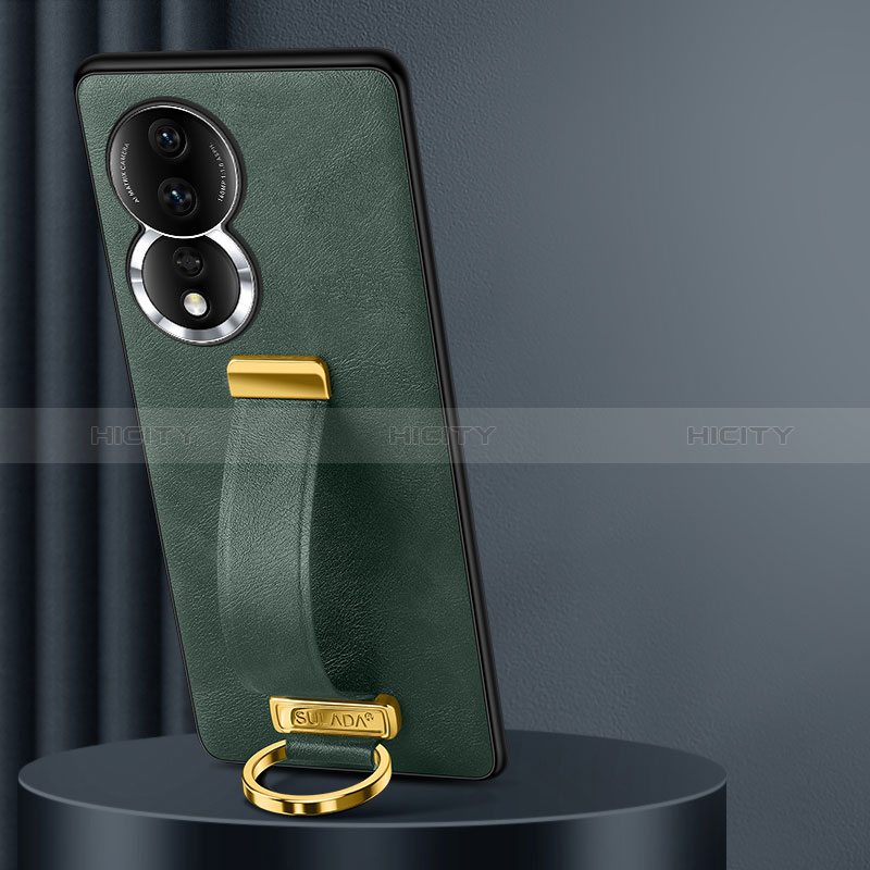 Funda Lujo Cuero Carcasa LD2 para Huawei Honor 80 5G Verde