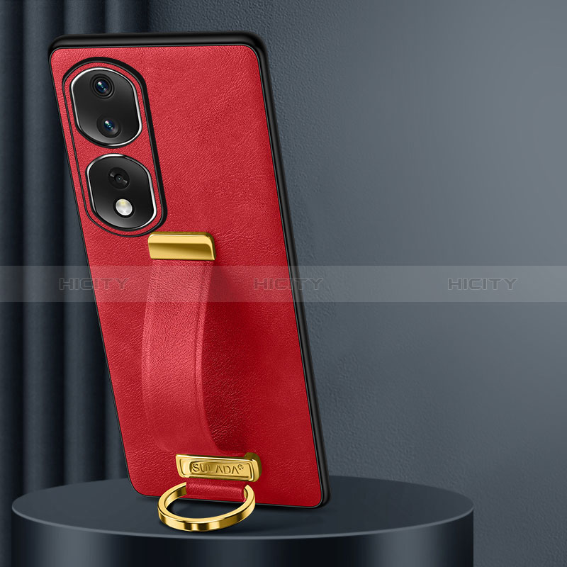 Funda Lujo Cuero Carcasa LD2 para Huawei Honor 80 Pro 5G Rojo