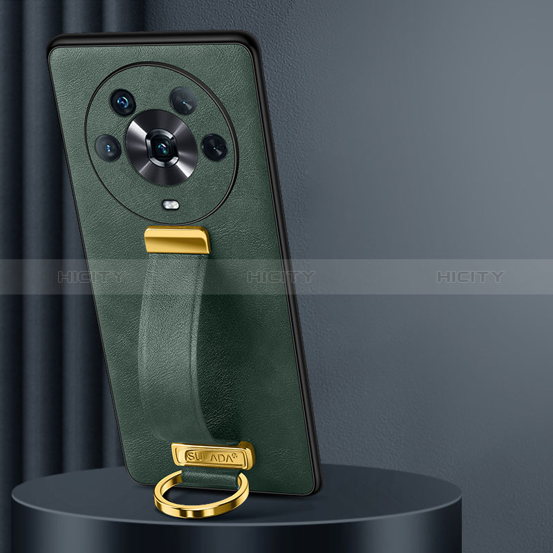 Funda Lujo Cuero Carcasa LD2 para Huawei Honor Magic4 5G Verde