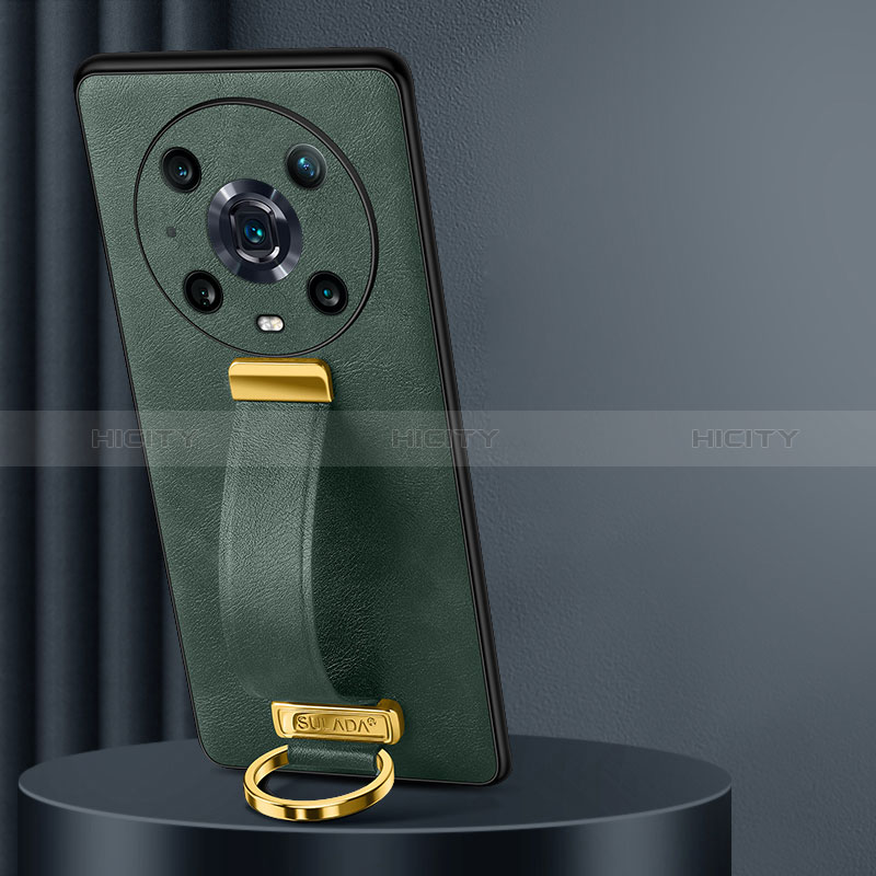 Funda Lujo Cuero Carcasa LD2 para Huawei Honor Magic4 Pro 5G Verde