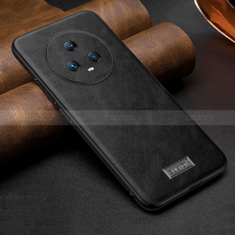 Funda Lujo Cuero Carcasa LD2 para Huawei Honor Magic5 5G Negro