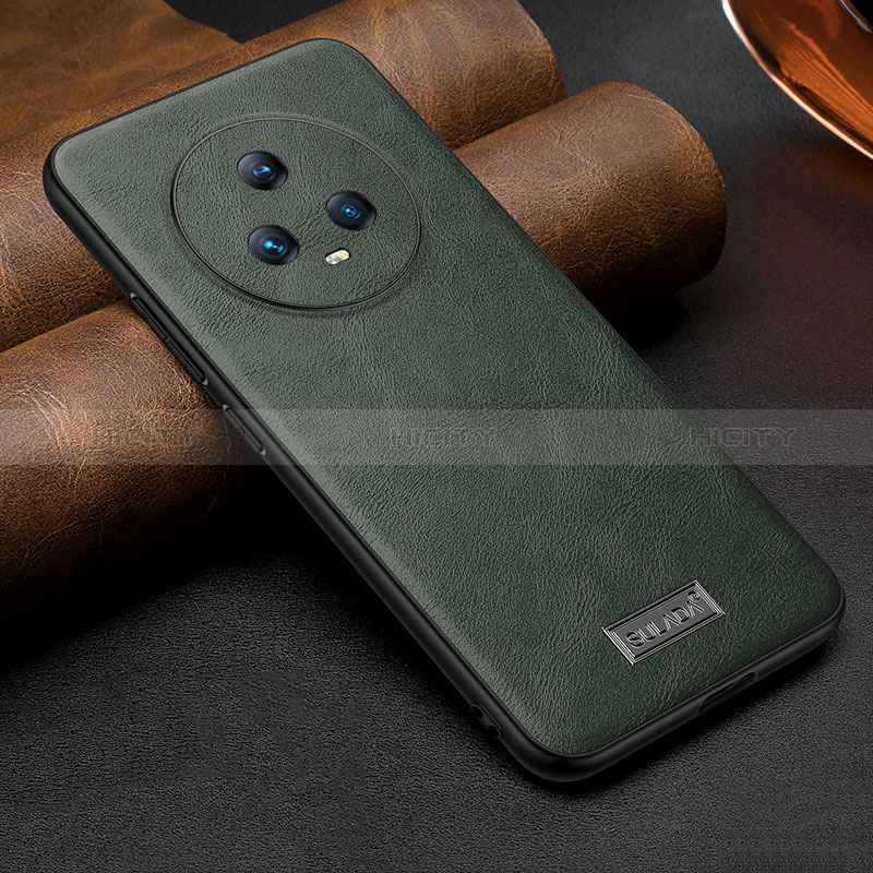 Funda Lujo Cuero Carcasa LD2 para Huawei Honor Magic5 5G Verde