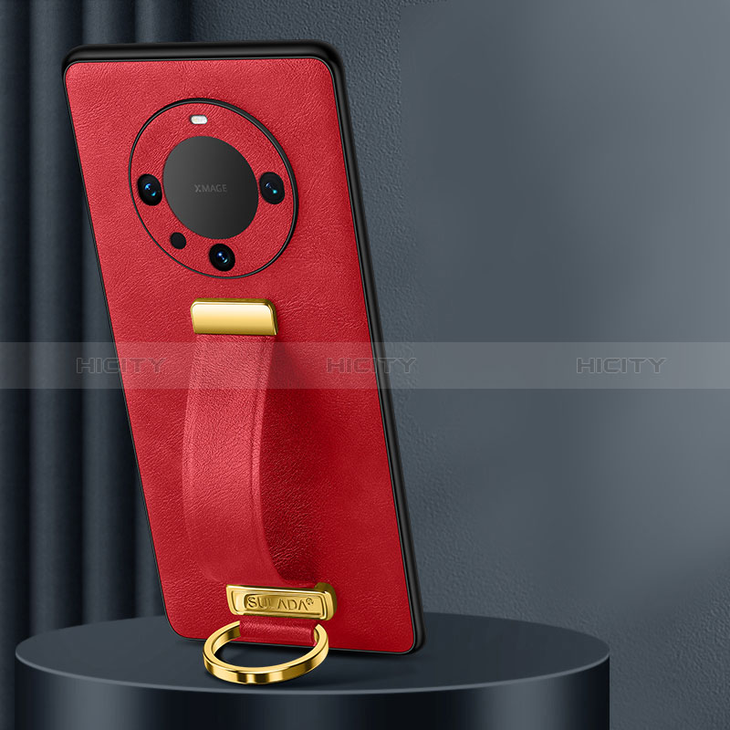 Funda Lujo Cuero Carcasa LD2 para Huawei Mate 60 Pro Rojo