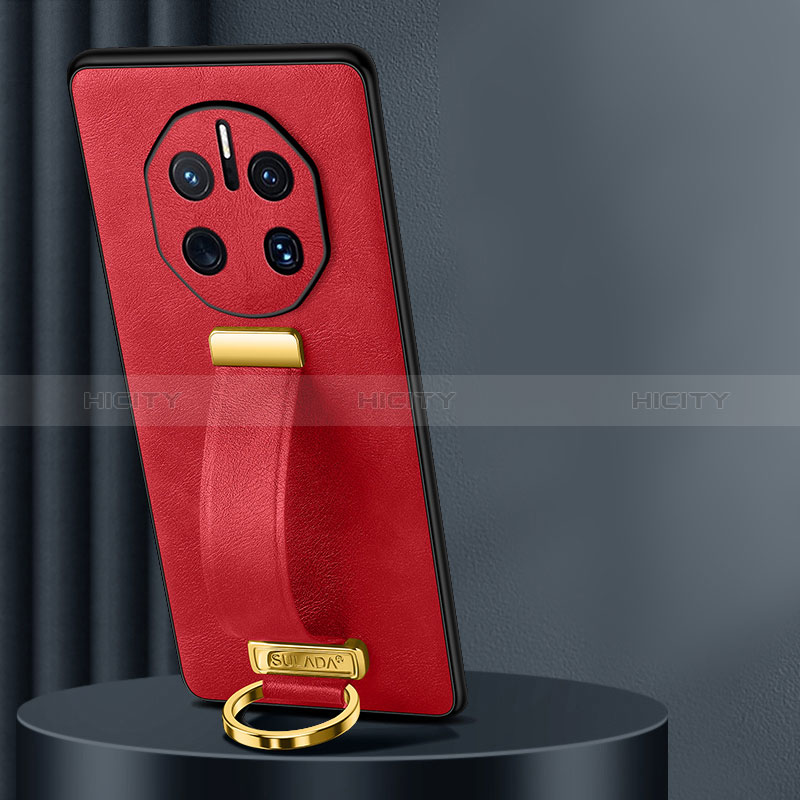 Funda Lujo Cuero Carcasa LD3 para Huawei Mate 50 RS Rojo