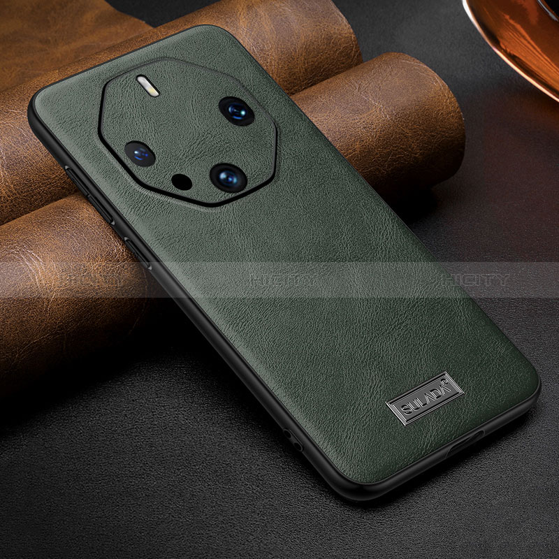 Funda Lujo Cuero Carcasa LD3 para Huawei Mate 60 RS Ultimate Verde