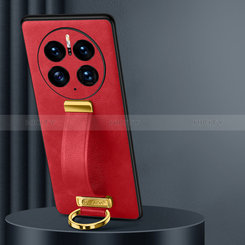 Funda Lujo Cuero Carcasa LD5 para Huawei Mate 50 Pro Rojo